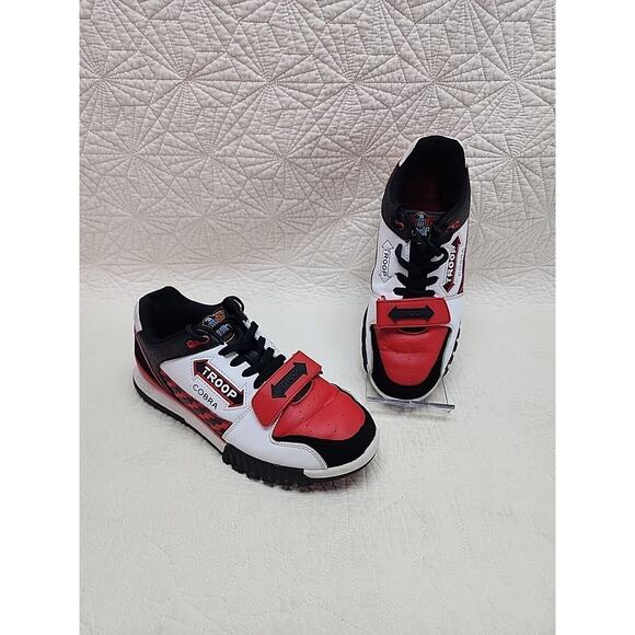 Troop Men's Cobra White | Black | Red Low-Top Sneakers UEC Size US 8 - Picture 1 of 8